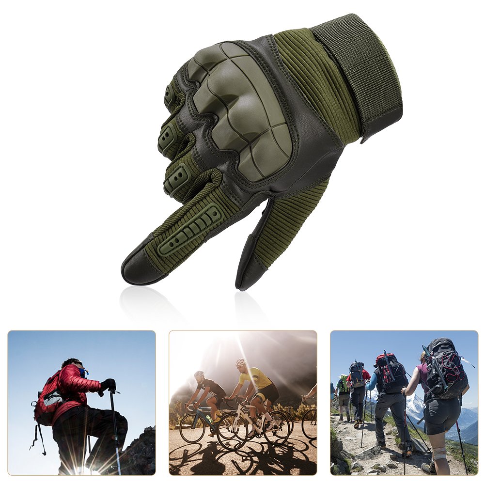 Vbiger Nuevos Guantes tácticos al aire libre para Moto Bici Motocicleta