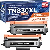 TOKYOINK TN830XL Toner Cartridges Replacement for Brother TN830 830XL 2Pack | Compatible for Brother TN830 XL/V/R with DCP-L2640DW MFC-L2820DW HL-L2400D HL-L2460DW HL-L2405W HL-L2465DW HL-L2480DW Printer