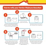 Tetrion Moisture Absorber Refill Pack 4 Tabs Up to 12 Months view 5