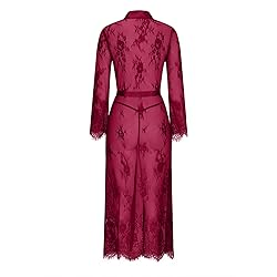 Lace Robes for Women Sexy Long Lingerie Robe for
