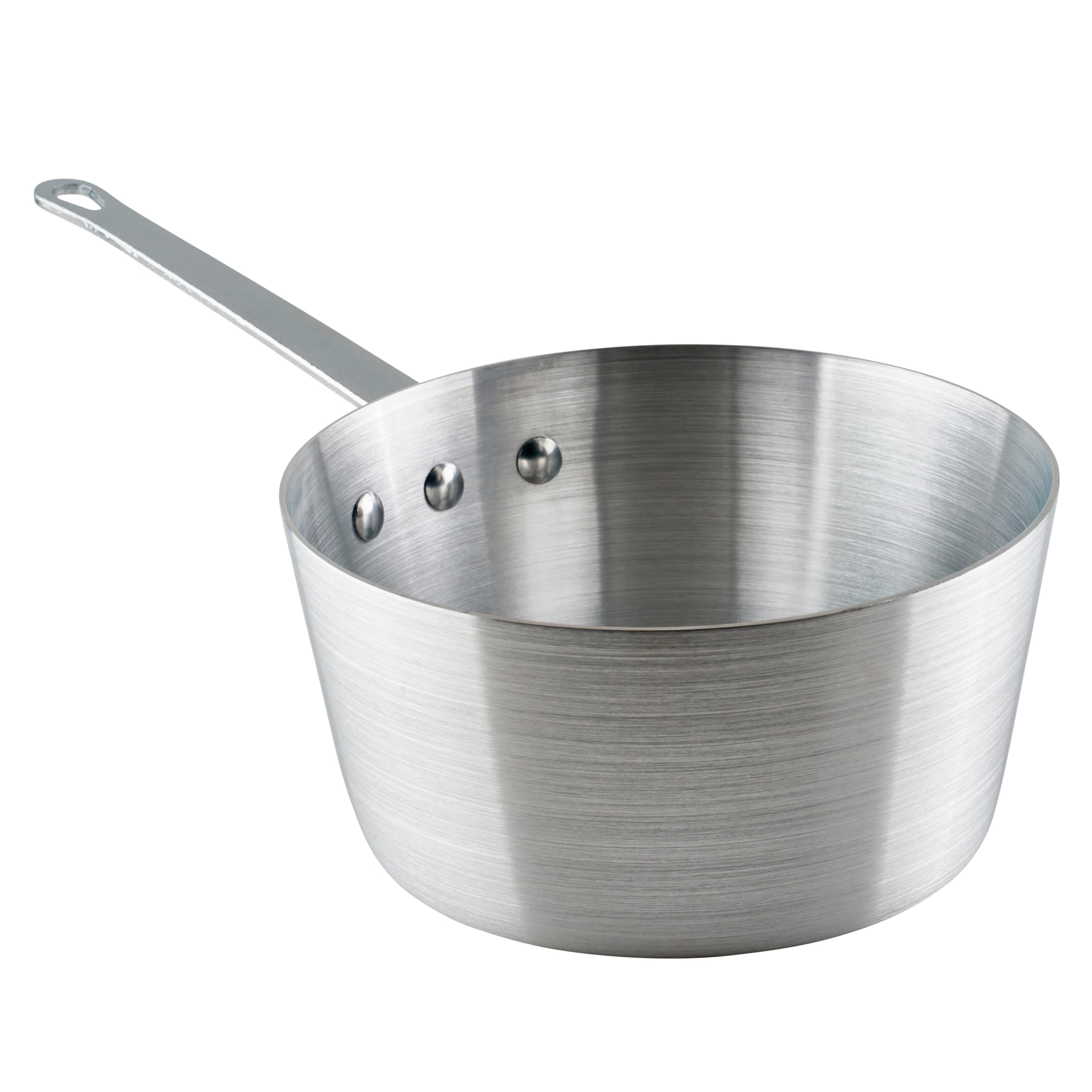 Photo 1 of Winco Heavy-Duty Aluminum Tapered Sauce Pan, 3mm, 3.75 Quart