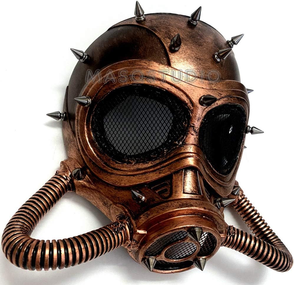 MASQ Steampunk Submarine Respirator Dress up Party Rose Gold Copper Masquerade Gas Mask