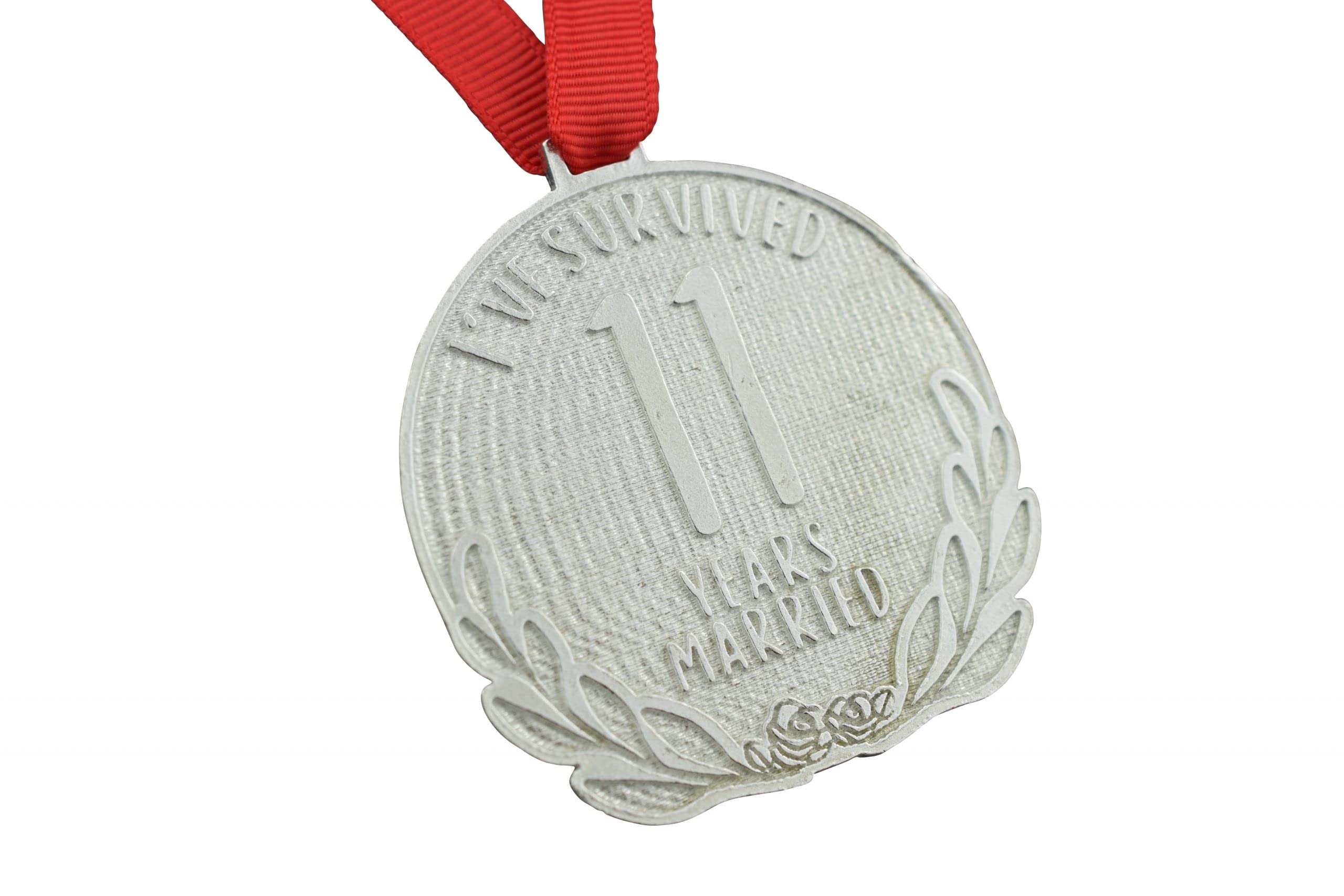 Pirantin 11th Anniversary Medal – I’ve Survived 11 Year Married Medal