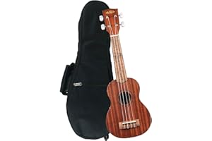 Kala KA-15S Mahogany Soprano Ukulele with Deluxe Gig Bag