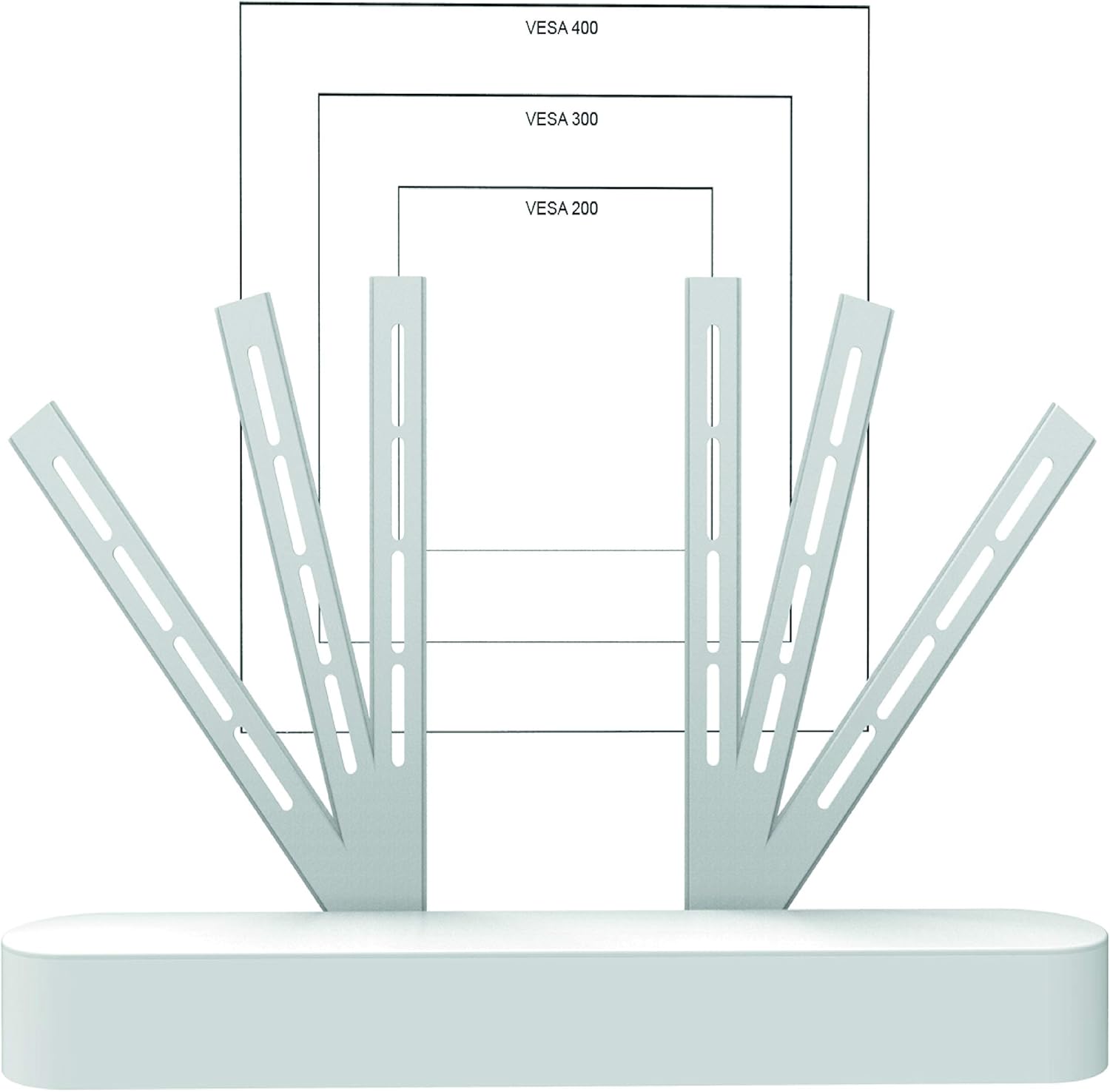 Sound Bass Beam TV Mount, Compatible with Generation 1 & 2 Sonos Beam Soundbar, Mounting Bracket for TV White - Image 4
