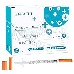 U-100 1cc Lab Syringes with Needle 29 Gauge 1/2