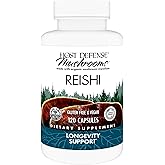 Host Defense Reishi Capsules - Heart & Immune Health Support Supplement - Mushroom Supplement to Support Energy & Vitality - Reishi Supplement to Aid Overall Well-Being - 120 Capsules