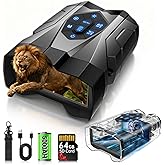 Night Vision Goggles, 4K Night Vision Binoculars for Adults with 5000mAh Battery, Upgraded 16X Zoom 9X Infrared Binoculars with 64GB Card for Photo & Video,Ideal for Camping Wildlife Observation