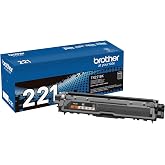 Brother Genuine Standard Yield Toner Cartridge, TN221BK, Replacement Black Toner, Page Yield Upto 2,500 Pages, Amazon Dash Replenishment Cartridge, TN221