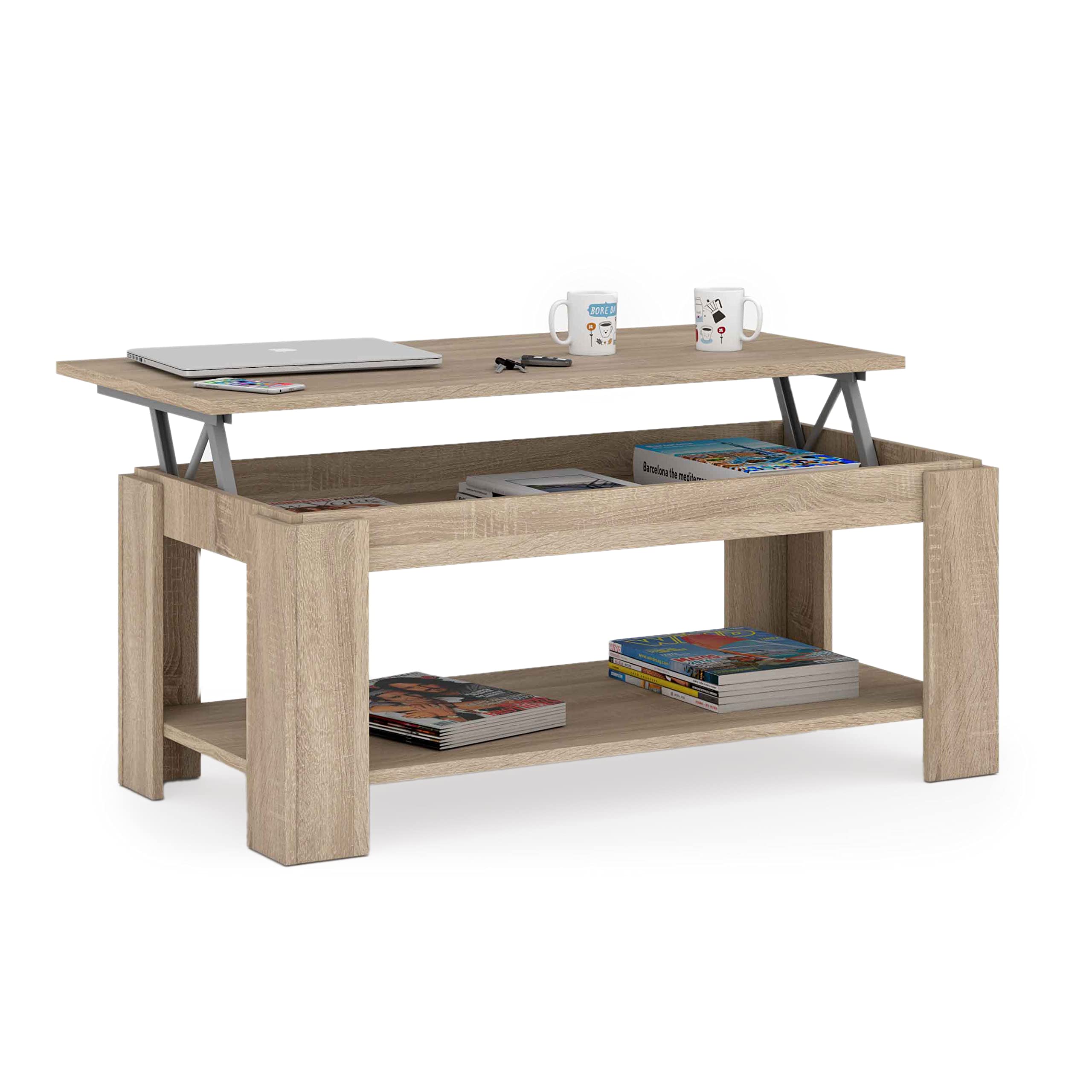 Mesa-Centro-con-revistero-Mesa-elevable-mesita-Mueble-Salon-Comedor-Acabado-en-Roble-Canadian-Medidas-102-cm-Largo