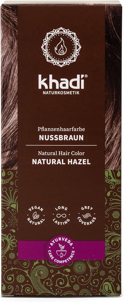 Khadi Nut Brown Plant Hair Dye Henna Amla Natural Vegan 100g