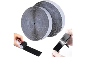 1 Inch x 26 Feet Heavy Duty Hook and Loop Tape Roll - Industrial Strength Self-Adhesive Sticky Back Fastener Strips for Home,