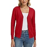 Spicy Sandia Womens Cardigan Sweaters Lightweight Button Up V Neck Dressy Casual Trendy Spring Sweater Jackets