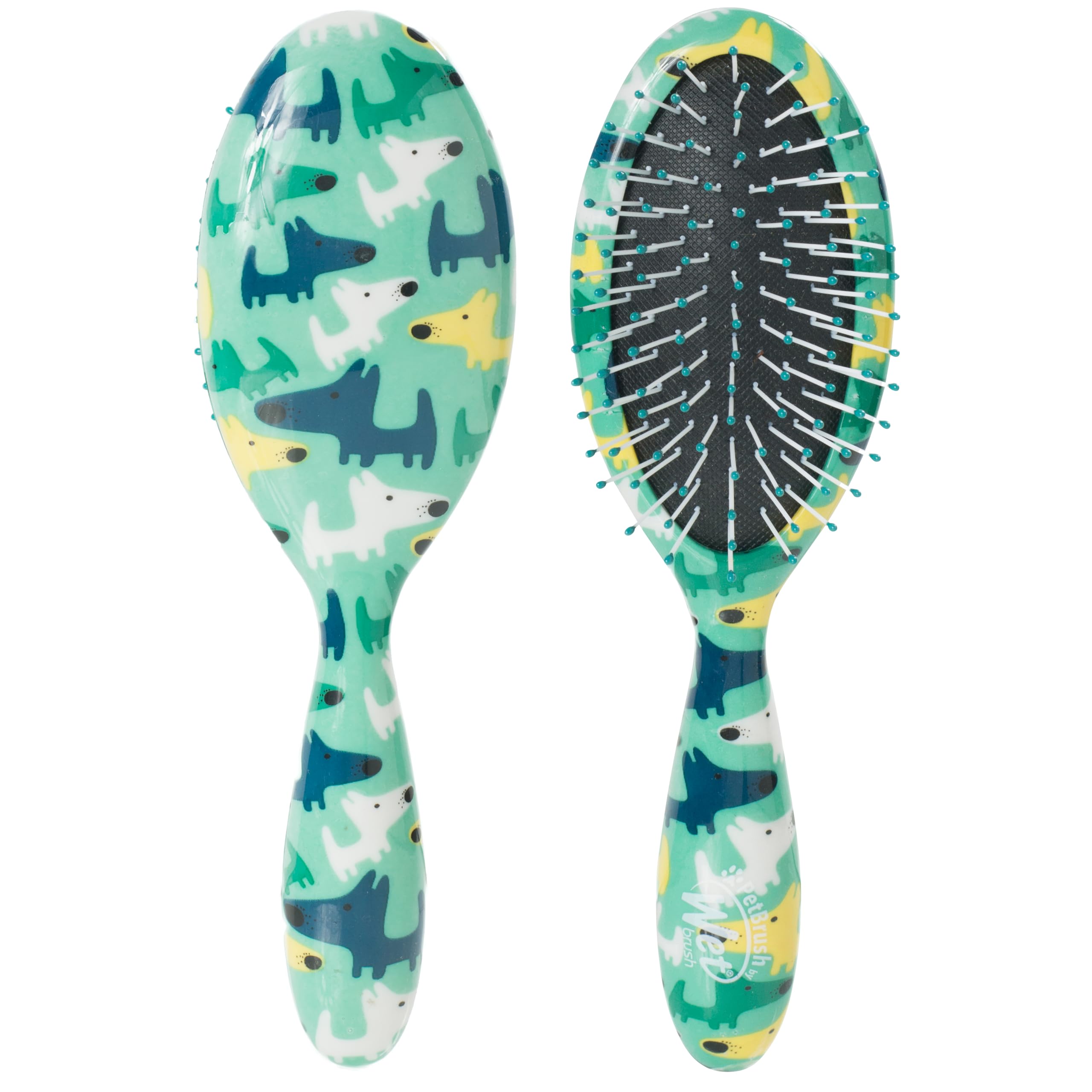 Wet Brush ウェットブラシ【正規品】ペットブラシ(犬猫用・マッサージにも) [小型犬・長毛・短毛] からまない ツヤ出し 皮膚にやさしい スモールブリード ディタングラー商品画像