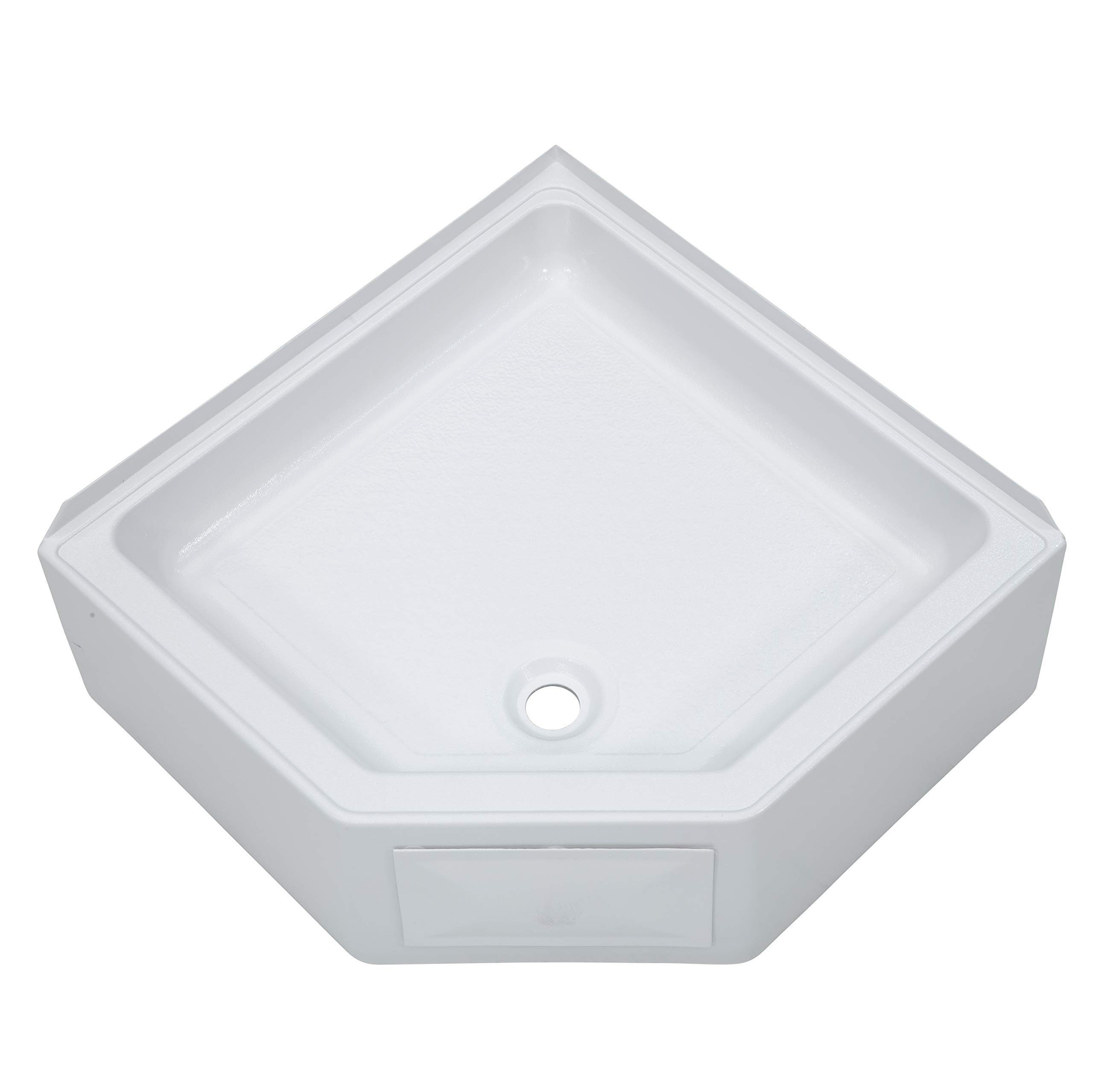 Buy Lippert Replacement Corner Shower Pan with Center Drain, Scratch