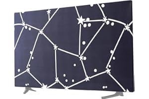 TV Protection Cover,Dust-Proof Cover for TV - Painting Patterns Design TV Decoration Supplies for 32-65 inch LCD Flat TV and 