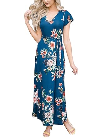 cap sleeve maxi dress