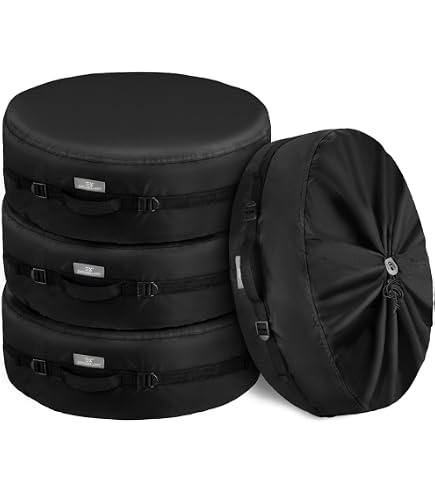 Bolsas Para Neumáticos De Repuesto - Juego De 4, Impermeables, Diámetro 80 Cm (18-22 Pulgadas)