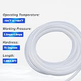 LAVMHAB Silicone Tube 8mm ID x 11mm OD, 1.5M Food Grade Clear Hose Flexible view 4