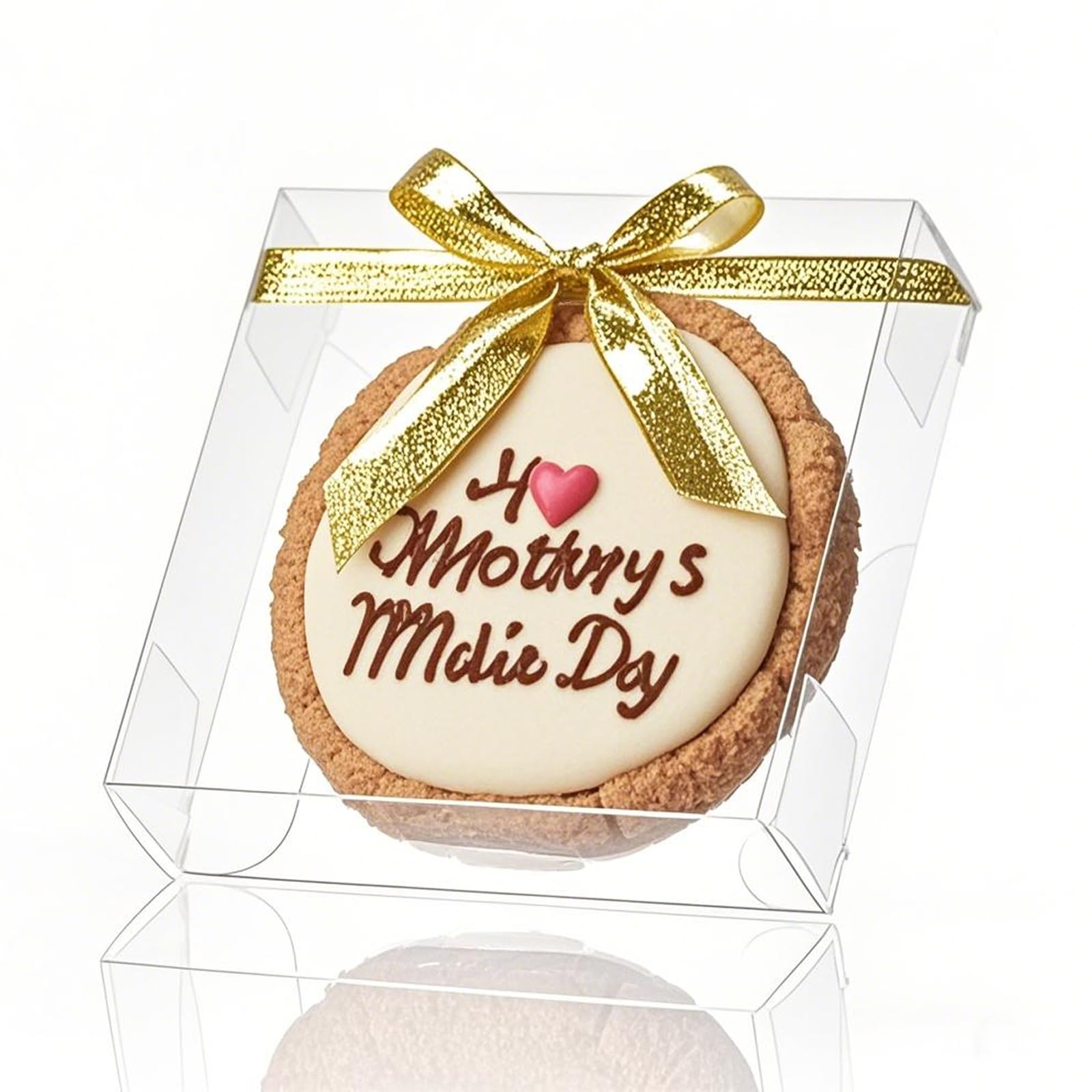 Photo 1 of TEMLQPACK 100 Pack 4x4x1.2inch Clear Single Cookies Boxes Small Bakery Boxe Macaron Boxes Brownie BoxesPastry Boxe for Easter Mother's Father's Christmas Birthday Day