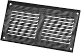 EUROPLAST 200x100mm Brown Metal Air Vent Grille with Insect Mesh 8x4 view 3