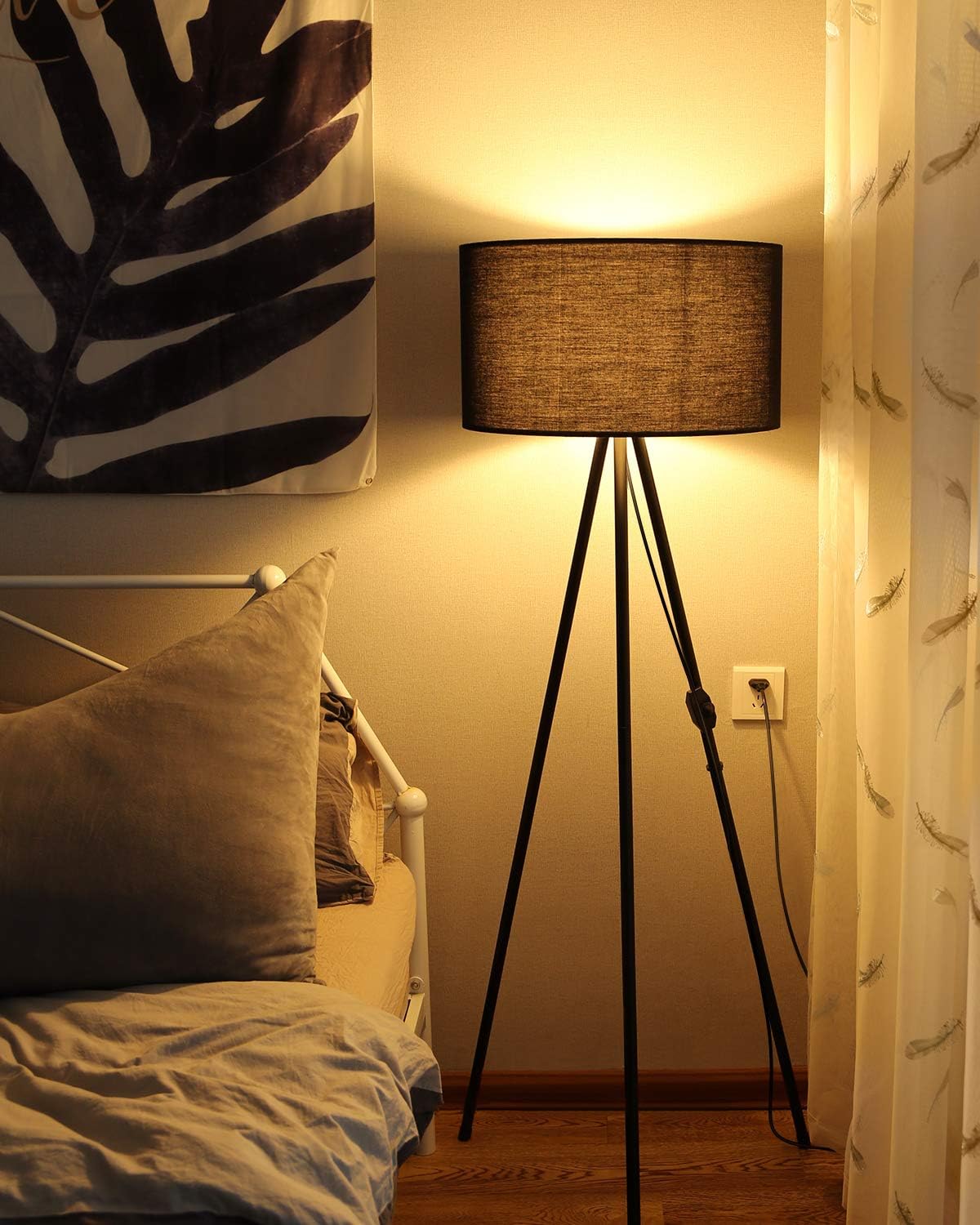 Tomons Lampadaire LED Dimmable Contemporain avec Trépied