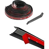 JOEEYKO Universal Car Door Rubber Seal Strip – 13ft P-Shape Self-Adhesive Weatherstrip For Noise Insulation, Soundproofing & Door Protection (Fits Most Cars & Trucks)