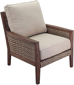 Courtyard Casual 5398 Buena Vista Collection 1 Club Chair, Taupe, Brown