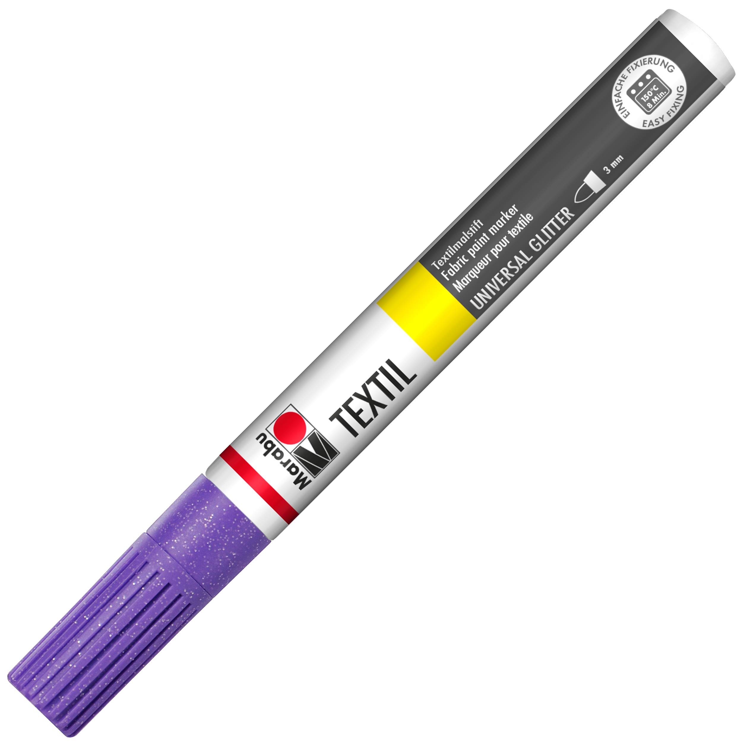 Marabu Textil Painter Tip, Paint, Glitter Lilac, 1.8 x 14.8 x 1.8 cm