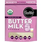 Healthier Comforts Organic Buttermilk Powder | USDA Certified, Kosher, Gluten Free, Non-GMO | Baking Supplies, Biscuits & Gra