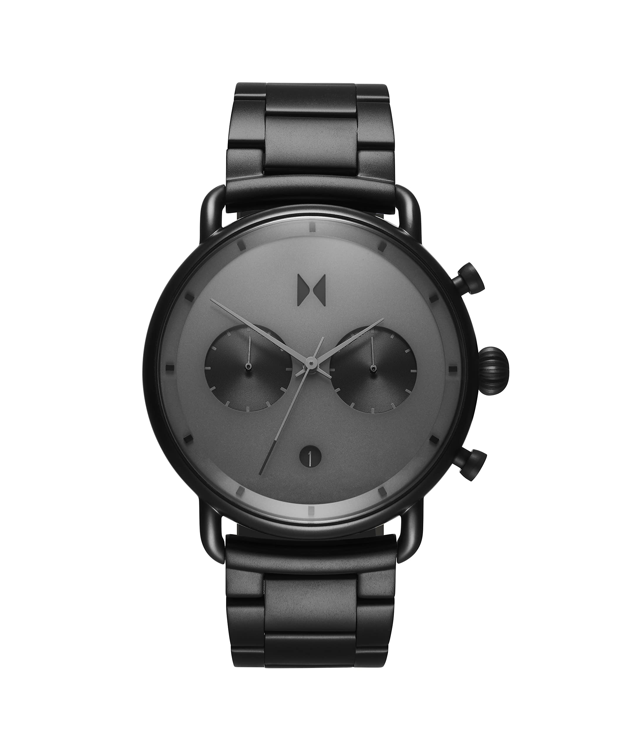 MVMT Blacktop Chronograph Watch in Stainless Steel and Leather Bands — image 1
