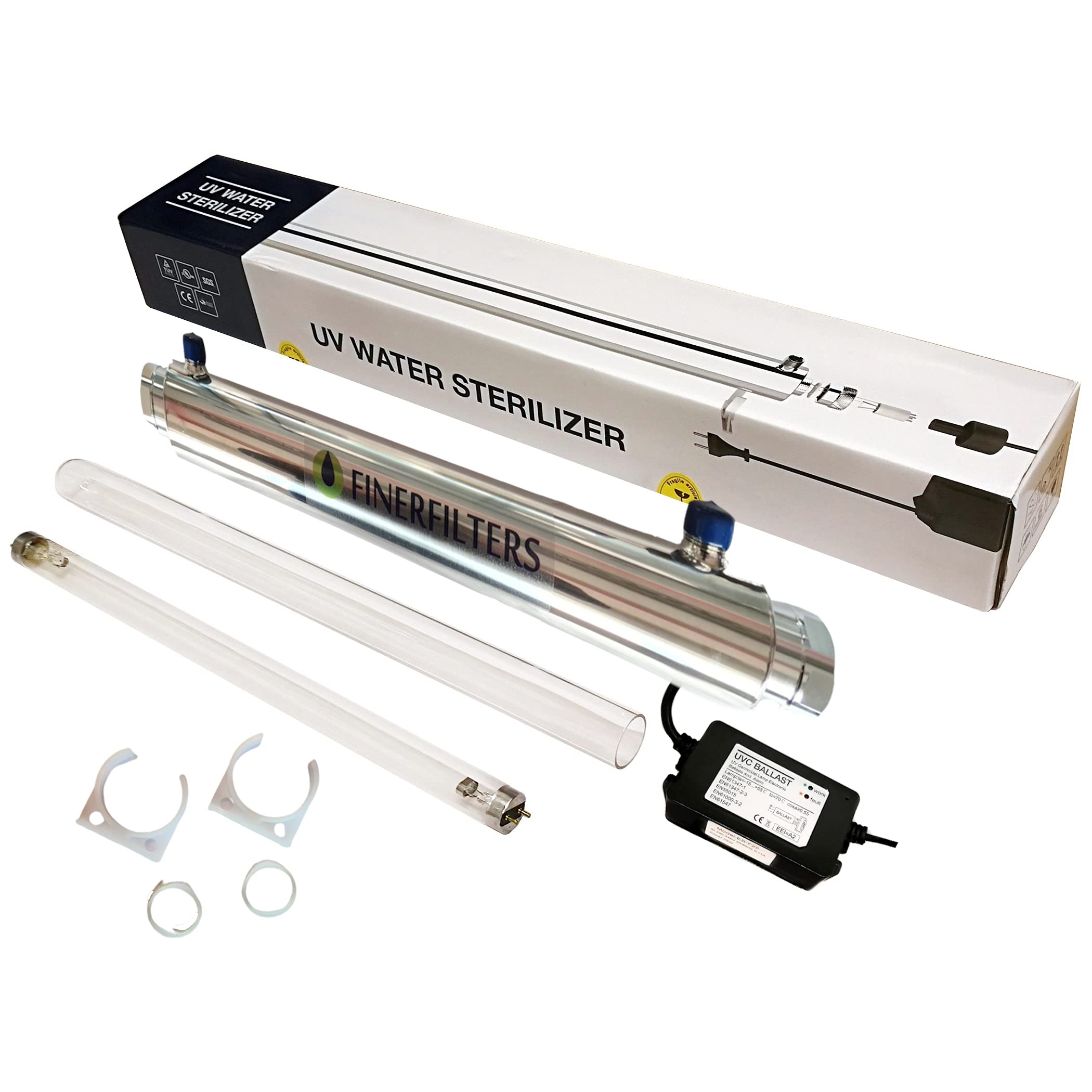 Finerfilters ½” UV Steriliser System 25 Watts – 23 Litres Per Minute