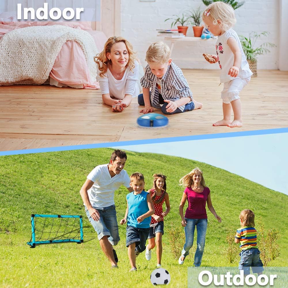 OMWay Kids Toys for 3-10 Year Old Boys, Hover Soccer Ball,2020 Christmas Birthday Gifts for Boys Age 4 5 6 7 8 9, Kids Games for Indoor Outdoor Backyard Outside, 2 Goals and Nets Included.: Toys & Games