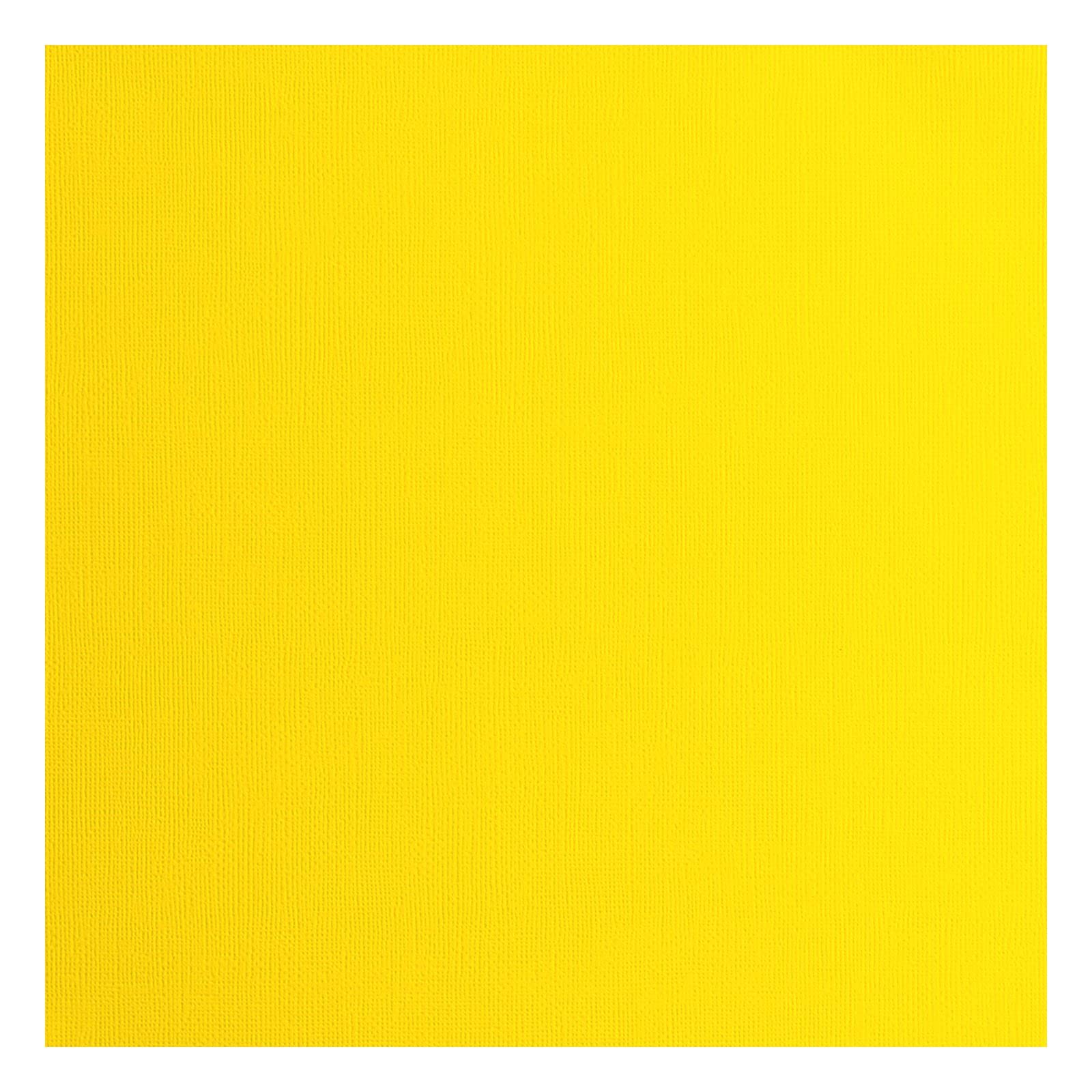 Florence Cardstock Textured - Coloured Card Making Supplies 12x12 inch - Yellow - 20 Sheets - Coloured Paper for Scrapbooking, Card Making, Die Cutting and Paper Crafts - 216 GSM - Lemon Yellow