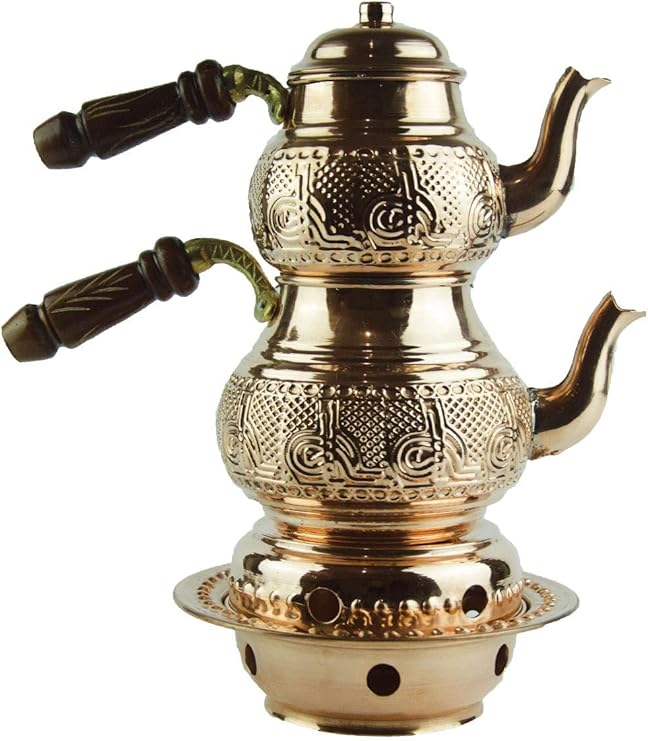 Amazon Com Maquina De Te De Cobre Maquina De Te Tradicional Turca Tetera Antigua De Cobre Tetera Samovar Regalo Tradicional Maquina De Te Ornamental Kitchen Dining