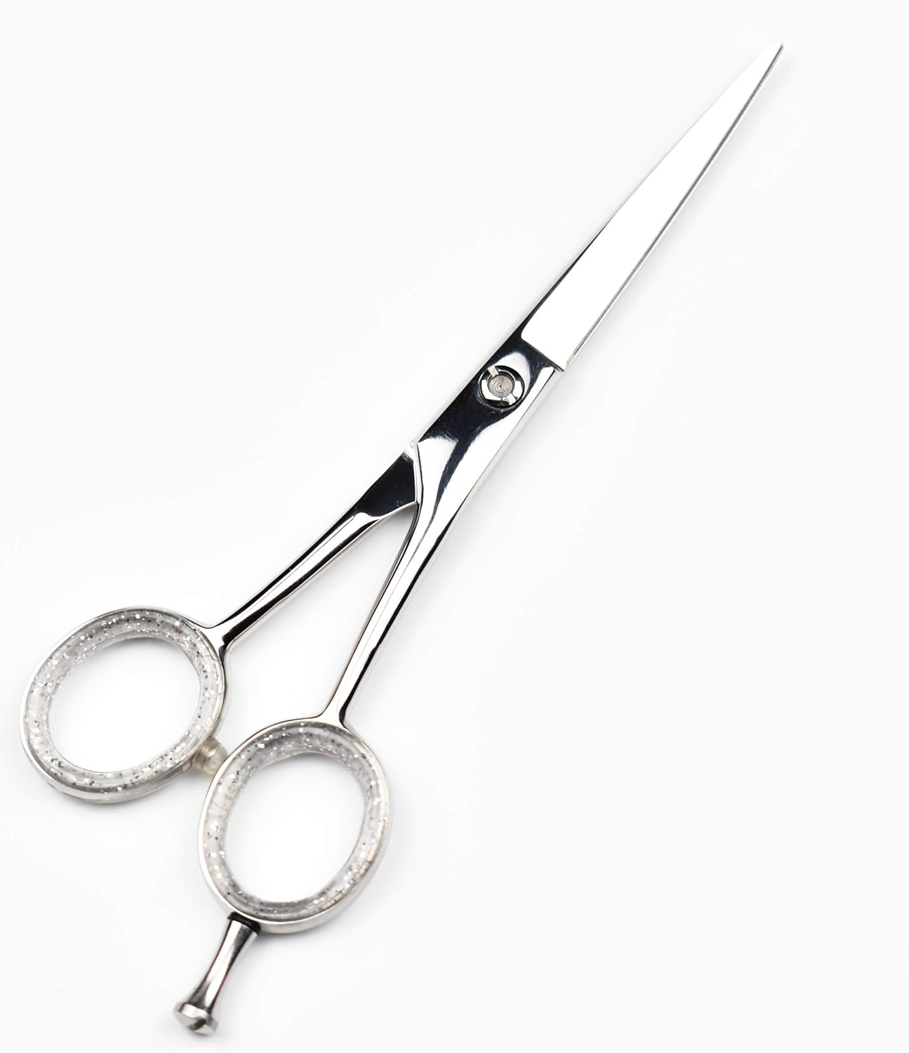 Professional Barber Hair Dresser Salon Flat Scissor Hair Cutting - 6"-Straight Edge Flat Razor Sharp Shear for Men Woman with Leather Case - JS 5002