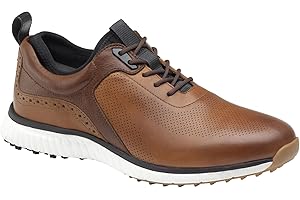 Johnston & Murphy Men's XC4 H1-Luxe Hybrid Golf Shoes | Waterproof Leather | Lightweight | Memory-Foam Cushioning
