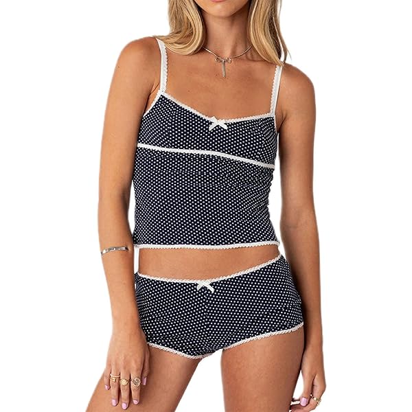 【amerge】fur cami mini onepiece（black） Fashion Mic Women's Seamless Cami Top and Boyshort Set (one Size