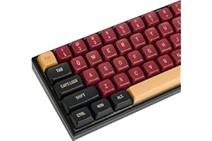 Fogruaden PBT Red Samurai Keycaps, 160 Keycap Set Double Shot Keycaps, CSA Profile, Custom Keycap for Mechanical Keyboard
