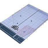 1/400 Scale Rubber Airport Mat with Runway Markings | Rubber Airport Mat 11.8x7.9 Inches Parking Apron Mat Perfect Accessory for Recreating Authentic Aircraft Acenes