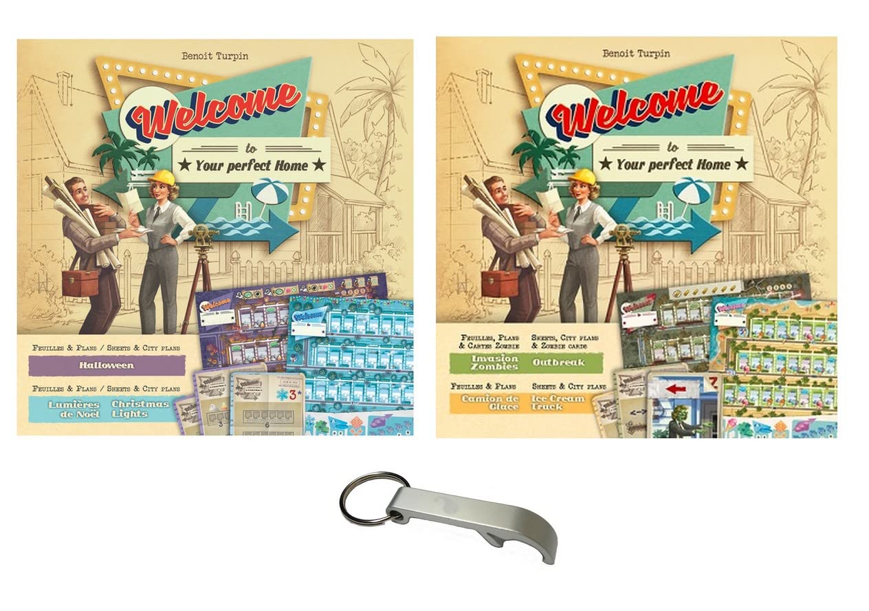 Set of 2 Welcome Zombies Extensions + Halloween + 1 Blumie Bottle Opener (Zombies + Halloween)
