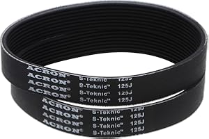 uxcell 125J8 PJ V-Ribbed Belt 8 Ribs 12.5" Length x 0.74" Width x 0.14" Thick, EPDM Poly V Belt, Industrial Transmission Serp