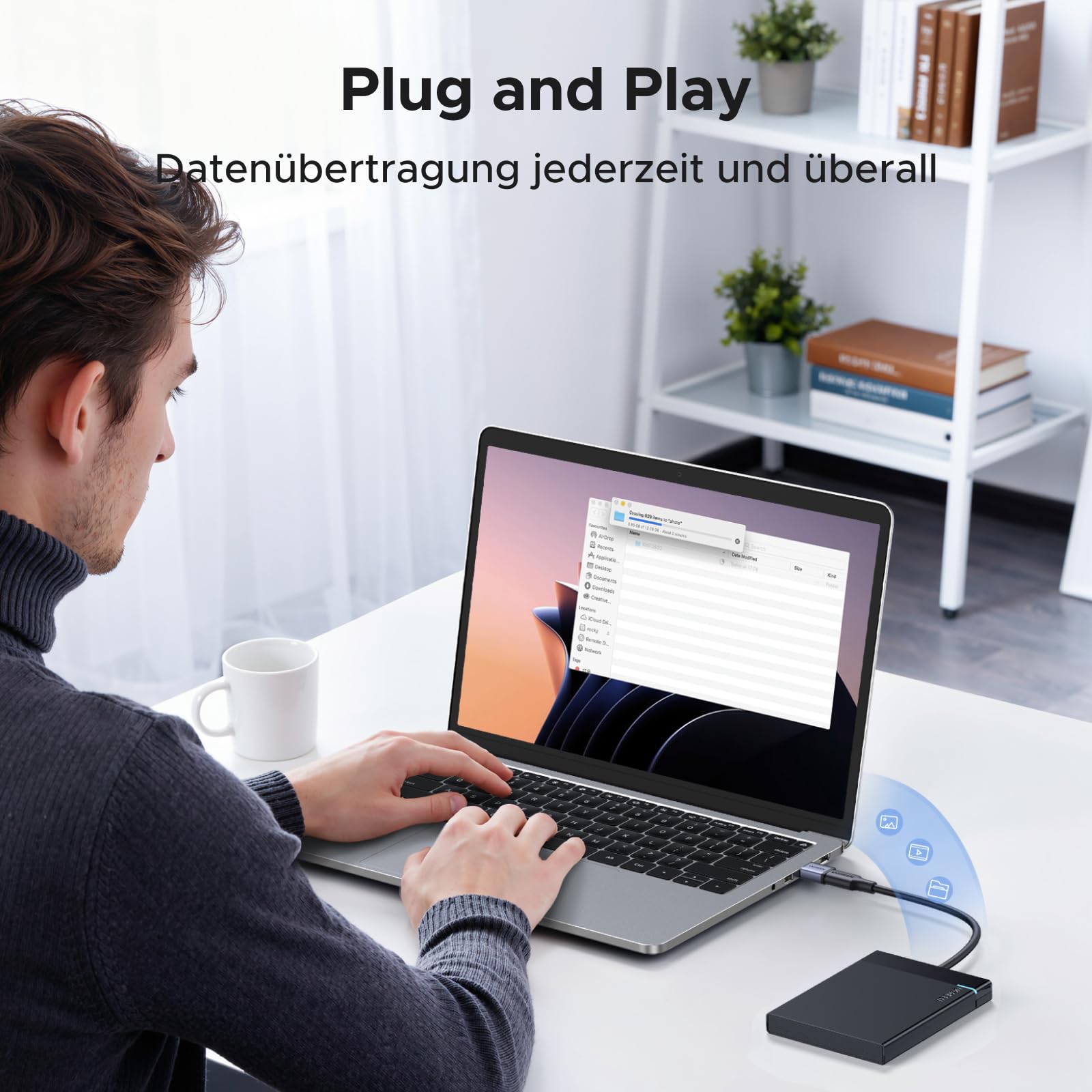 UGREEN USB C Adapter (5 Stück), 10Gbps USB C Buchse zu A Stecker Aluminium Adapter Kompatibel Mit iPhone 17/16/15 Serie, iPad, Galaxy S/Note Serie, Laptops, Carplay usw 7