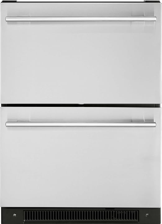Amazon Com Dd410rs 24 Inch Built In Dual Refrigerator Drawers