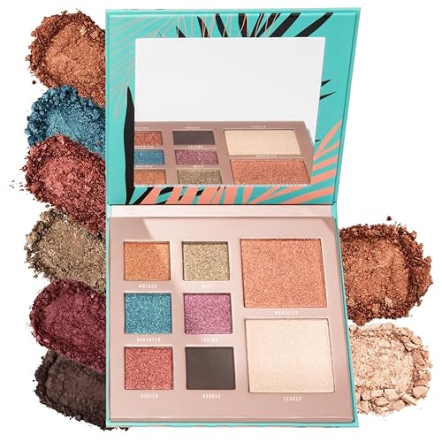 Bossy Cosmetics Beauty Meets Drive Blush, Highlighter and Eyeshadow Palette Kit, Vegan, Fits Easily in Makeup Bag, Beauty Gift Set for Women, Highly Pigmented, Cruelty Free (BEAUTY MEETS DRIVE)