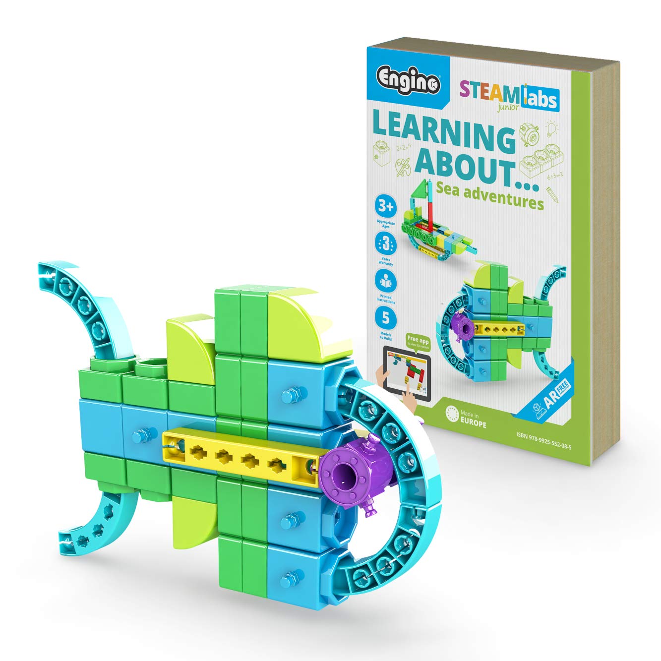 Engino STL13 Steam Labs Toy Book, Multicolour