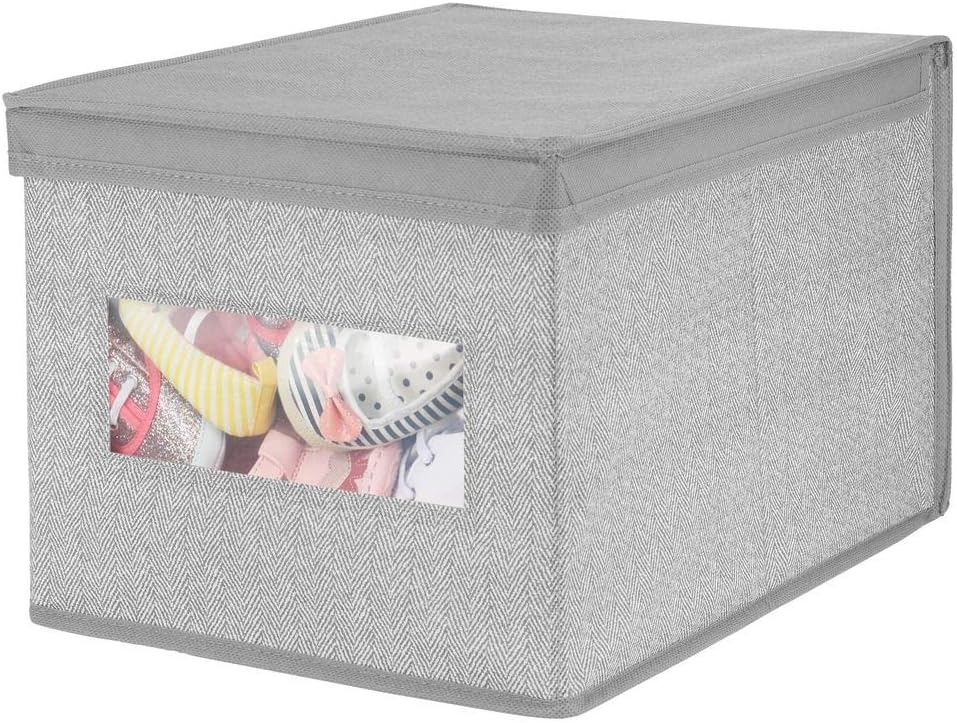 mDesign Fabric Wardrobe Box Clothing Storage Box for Nurseries