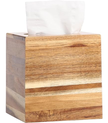 THE BUS COLLECTION 木製ケース付き Amazon.com: Wood Tissue Box Cover Square, Wooden Tissue Box