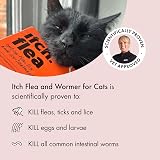Itch Cat Flea and Wormer Bundle 1kg+ 3 Flea Pipettes 2 Worming Tablets view 2