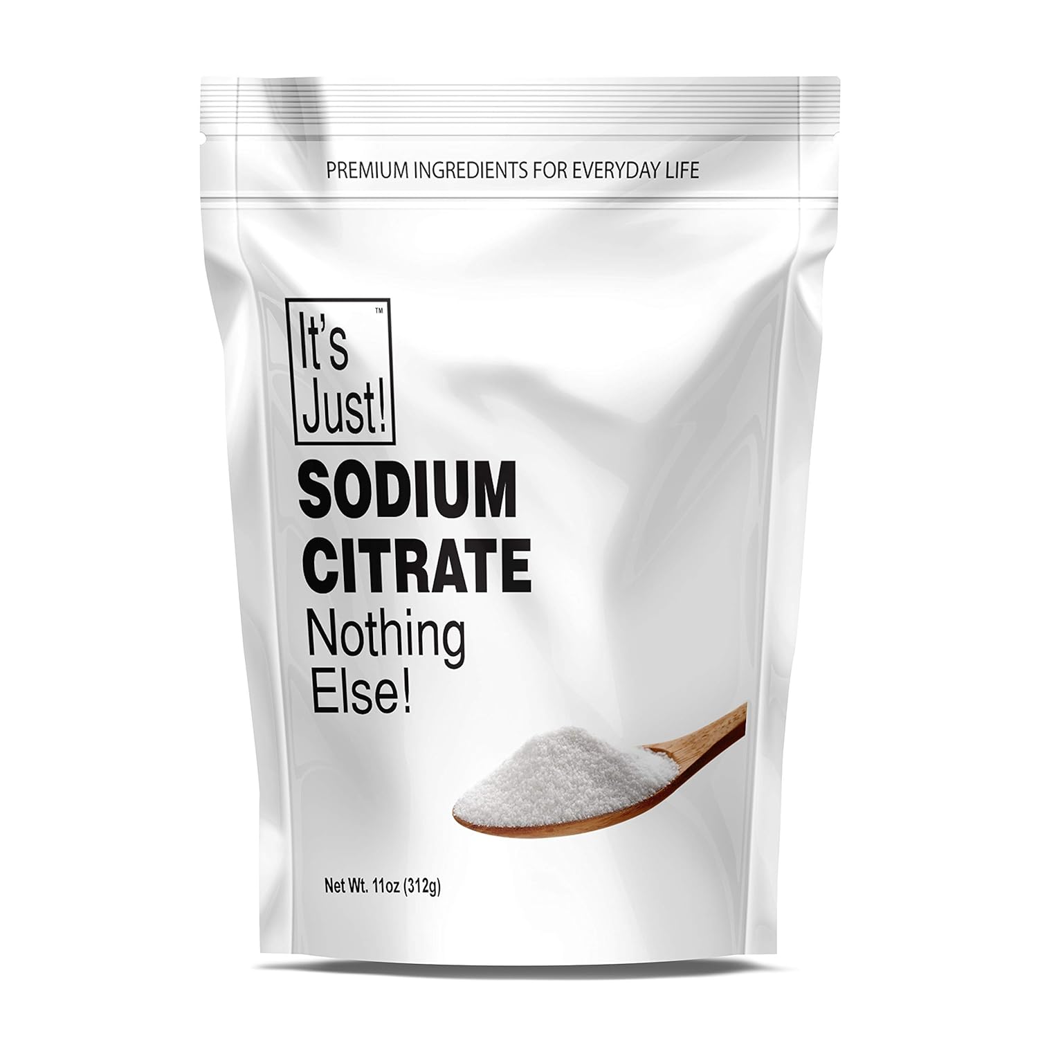 It's Just - Sodium Citrate, Food Grade, Non-GMO, Cheese Sauce Emulsifier, Spherification, Preserve Foods, 11oz